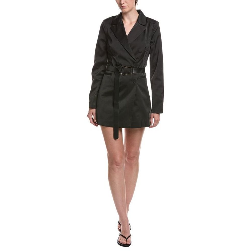 Moonsea Womens Mini Shirtdress, Black